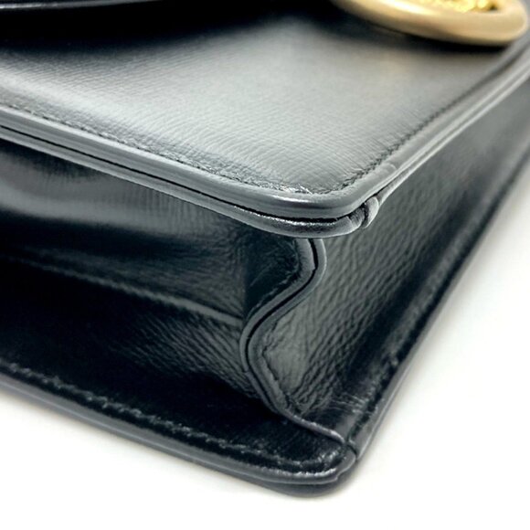 GUCCI Black GG Marmont Shoulder Bag - Picture 4 of 13